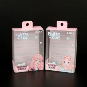 Hair Root Clip Clear Acetate Box Packaging